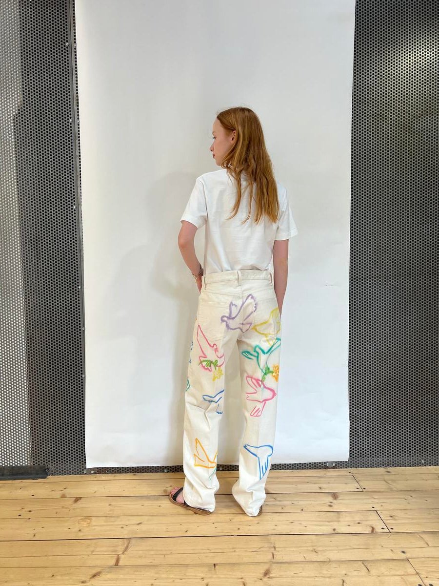 The Jean white trousers