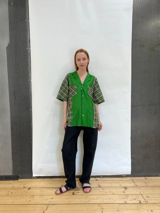 Camicia scozzese verde