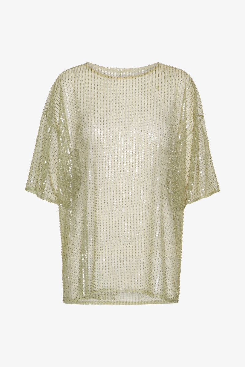 Oversized sequined t-shirt