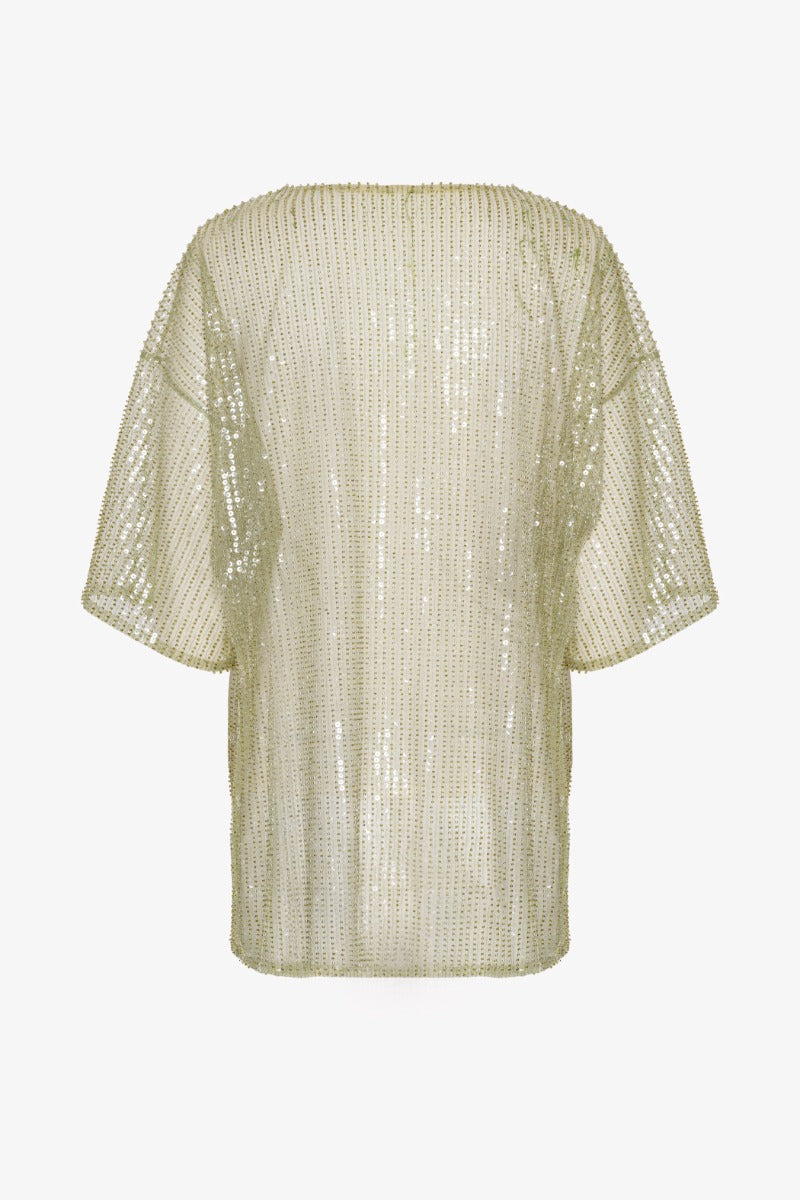 Oversized sequined t-shirt