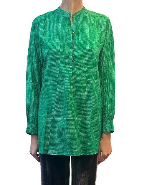 Camicia Injiri Verde Pois