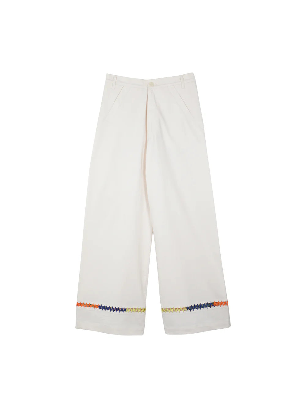 Lena trousers with embroidery