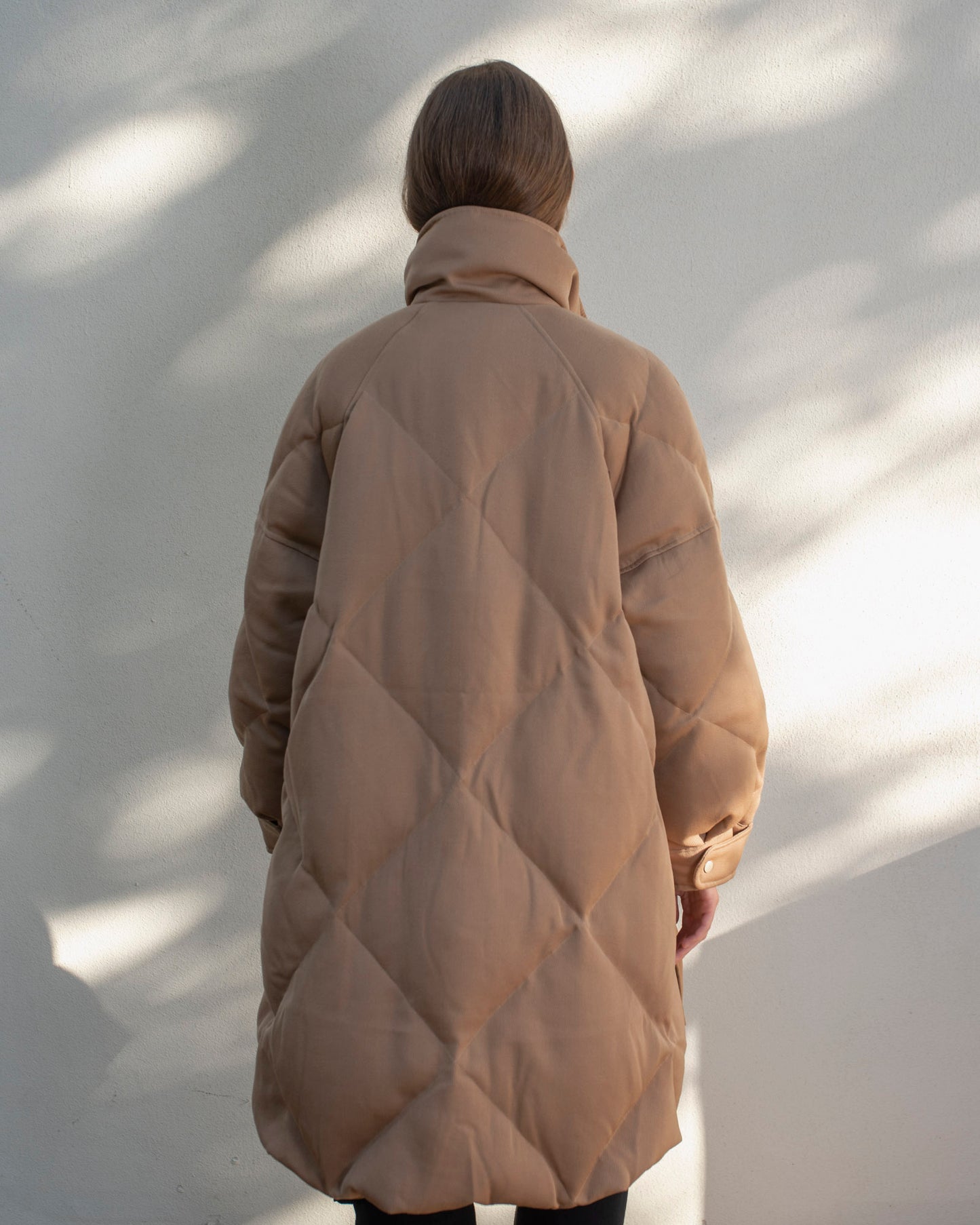 Beige winter coat