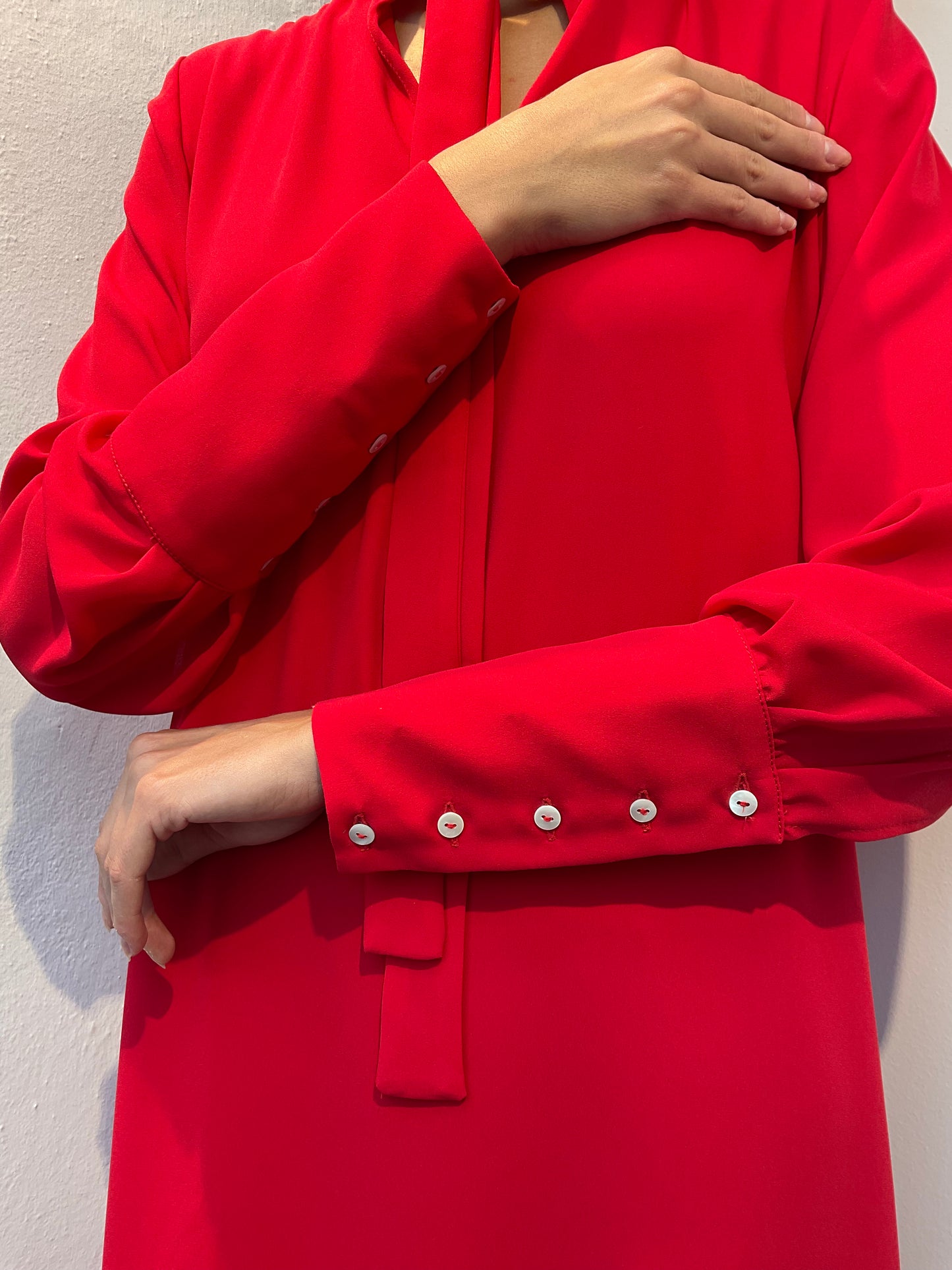 Tilda abito georgette rosso