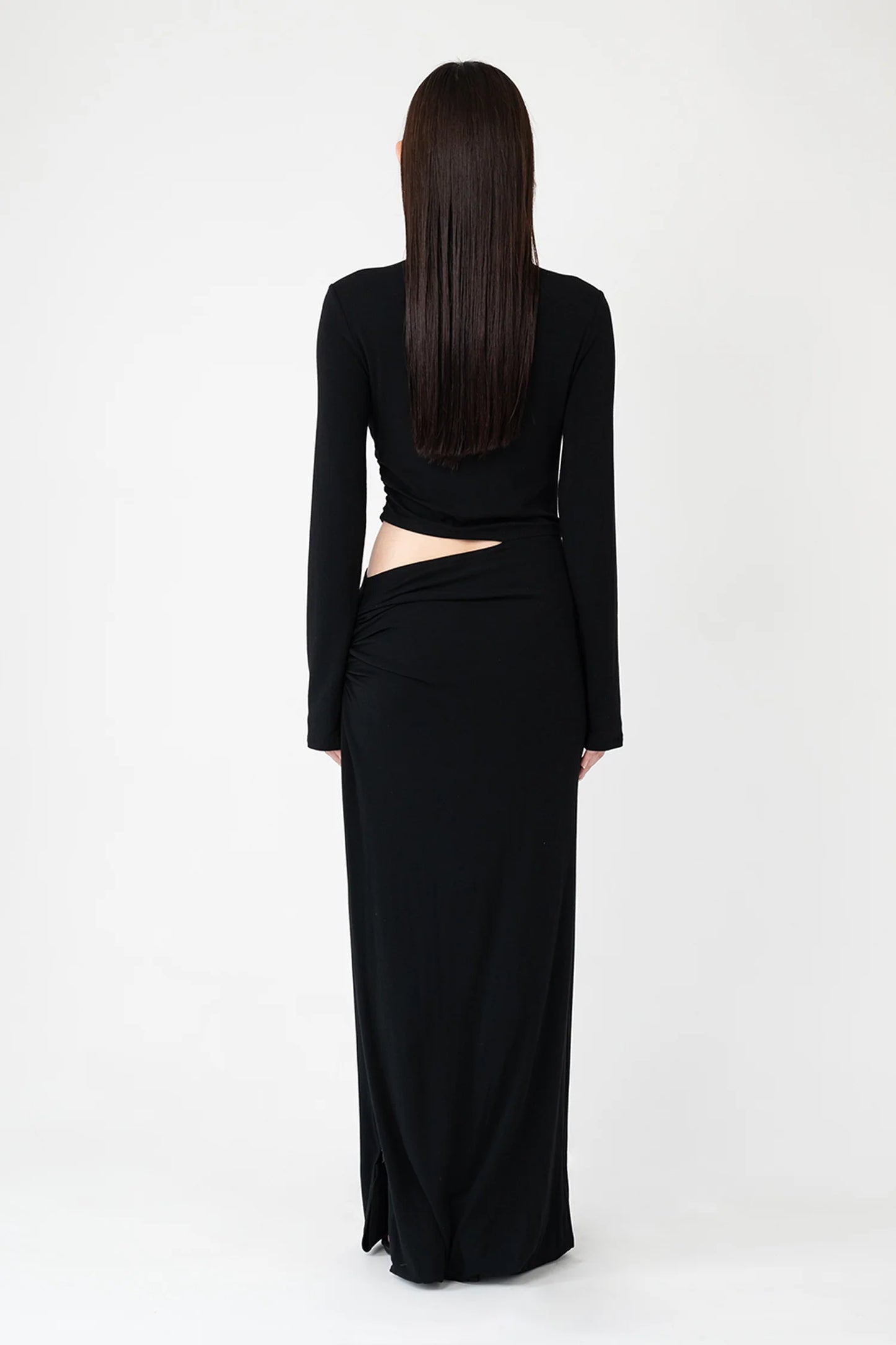 Black asymmetric dress