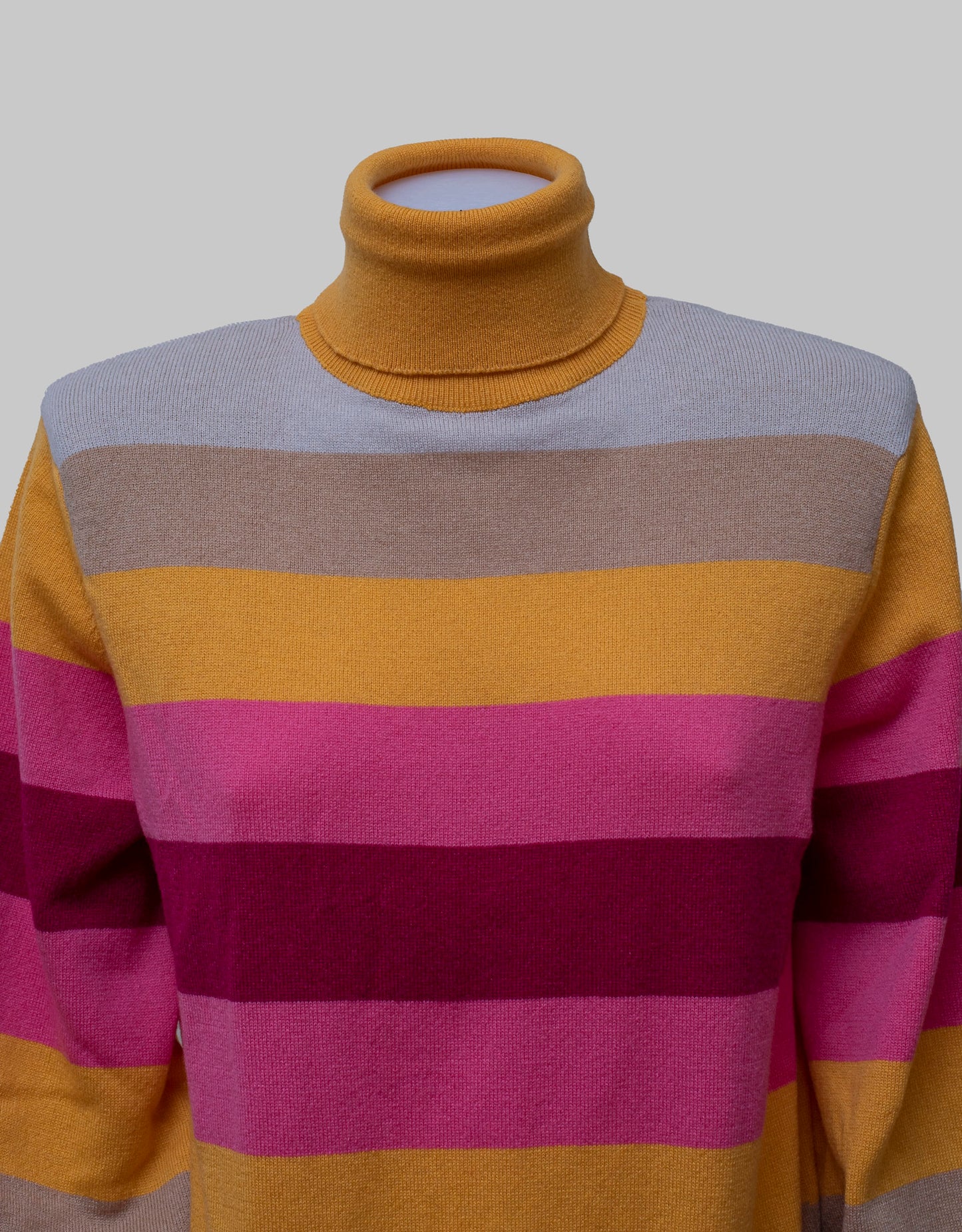 Sonia Light Striped Turtleneck