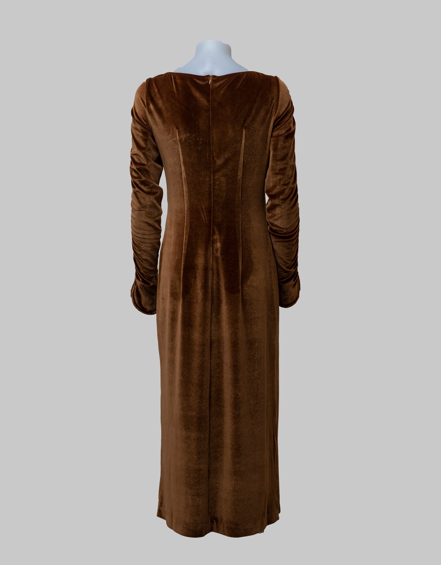 Gather Cognac dress