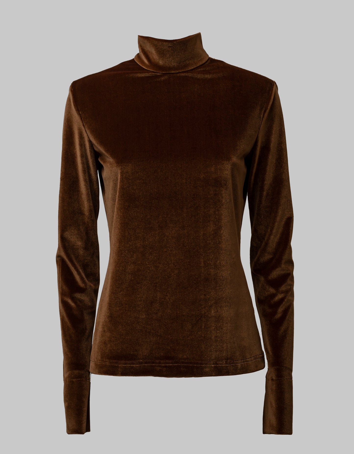 Cognac high neck top