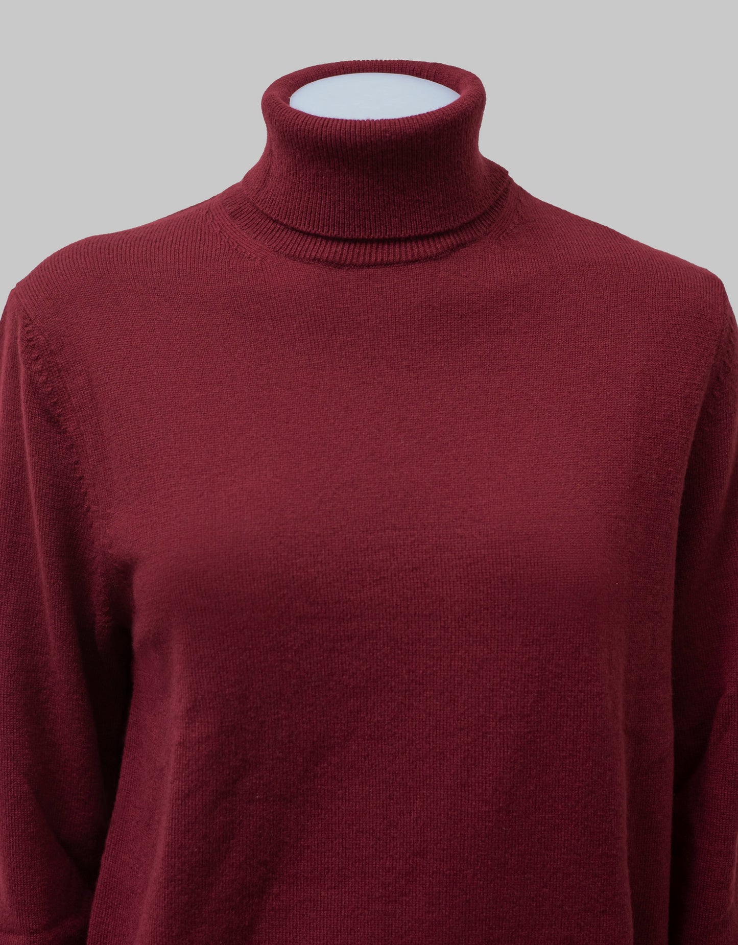 Burgundy cashmere turtleneck