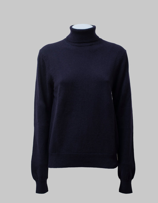 Navy cashmere turtleneck