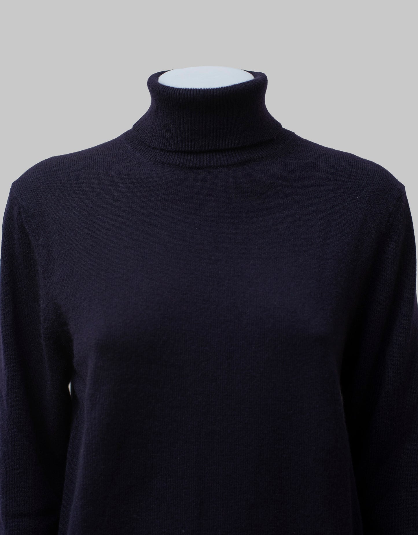 Navy cashmere turtleneck