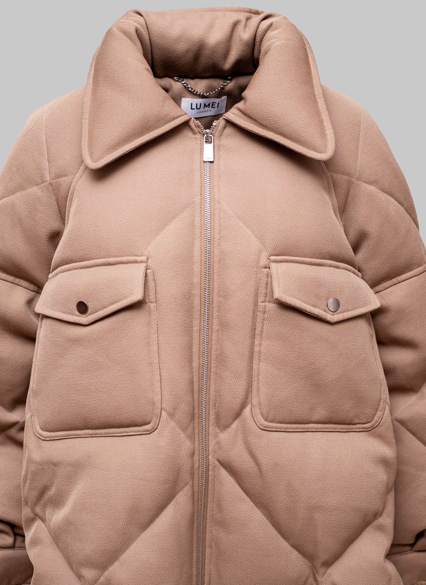 Beige winter coat