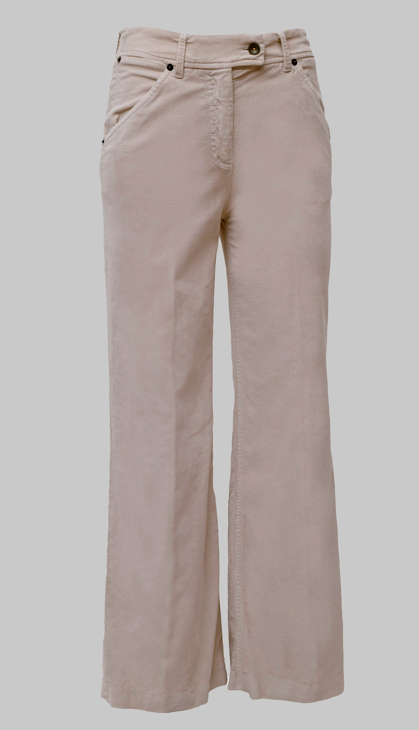 Pantalone Margot velluto avorio