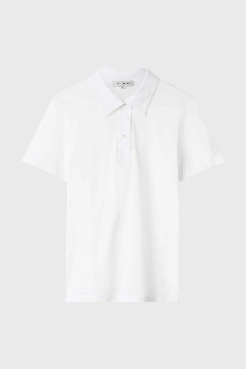 Charlie SS white polo shirt