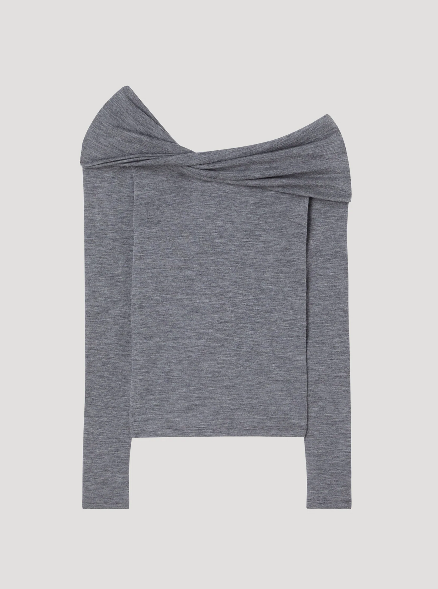 Grey neckline sweater