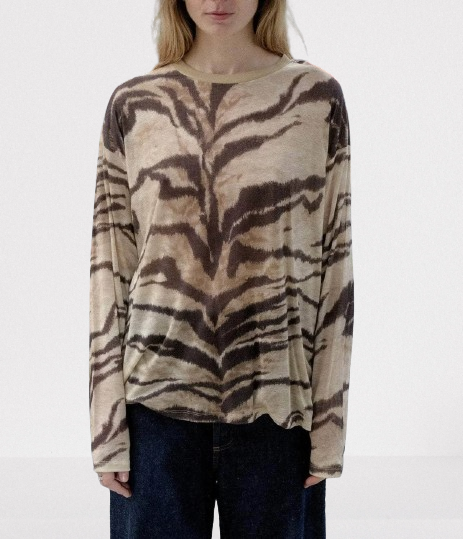 Tiger long-sleeved T-shirt