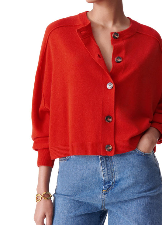 Douve cardigan arancio