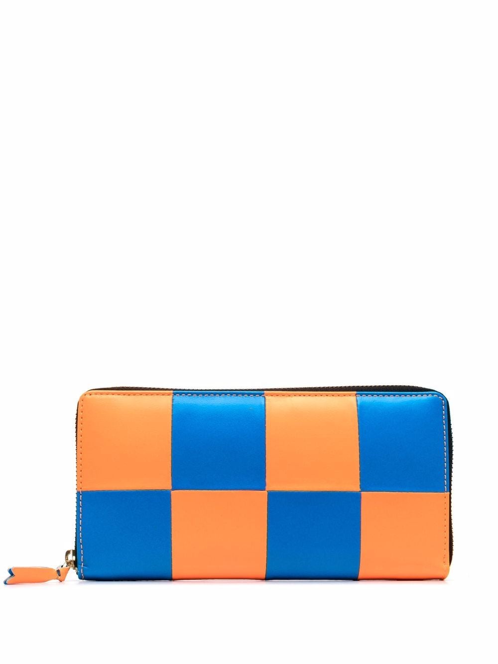 Fluo Squares wallet -Orange / Blue