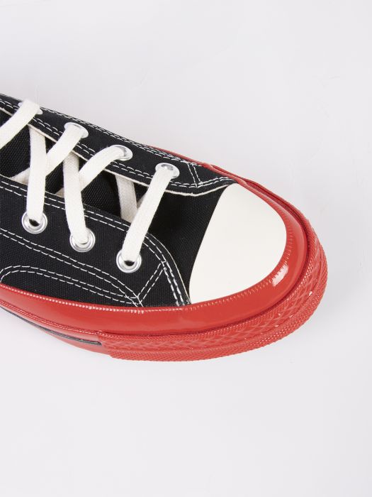 Converse Chuck 70 - black low-top sneakers - red sole
